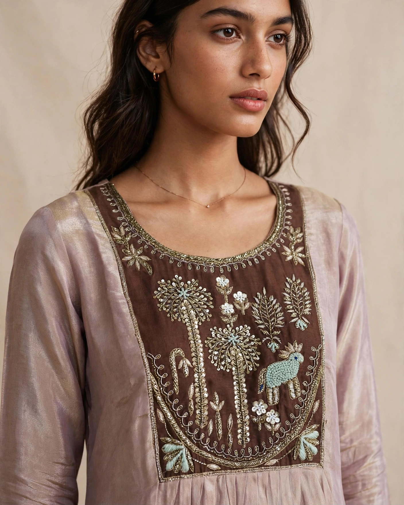 Organza Tissue Suit with Jari Patta Dupatta